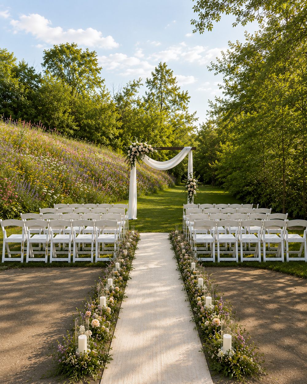 The Garden Spaces — a garden wedding, set